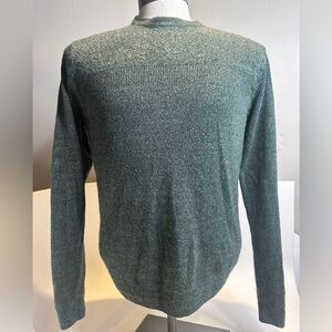 Weatherproof Men's Heathered Teal Crewneck Sweater